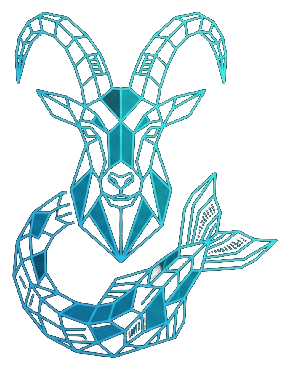 SeaGorth — geometric Sea-Goat mark